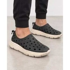 Kane Revive Active Recovery Shoes Black Cream Mens Size 10 Slip On Sneakers